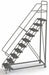 Rolling Ladder 10 Steps Serrated Tread