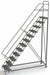 Rolling Ladder 12 Steps Serrated Tread