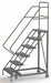 Rolling Ladder 6 Steps Perforated Tread