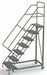 Rolling Ladder 7 Steps Perforated Tread