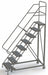 Rolling Ladder 8 Steps Perforated Tread