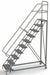 Rolling Ladder 10 Steps Perforated Tread