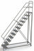 Rolling Ladder 12 Steps Perforated Tread