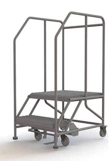 Rolling Work Platform Steel 2 Steps