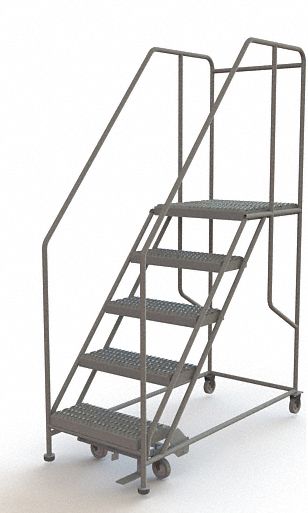Rolling Work Platform Steel 5 Steps