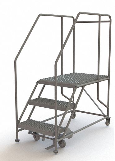 Rolling Work Platform Steel 3 Steps