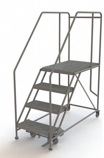 M8924 Rolling Work Platform Steel 4 Steps