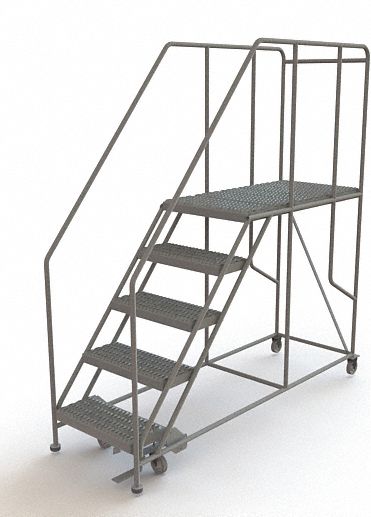 Rolling Work Platform Steel 5 Steps