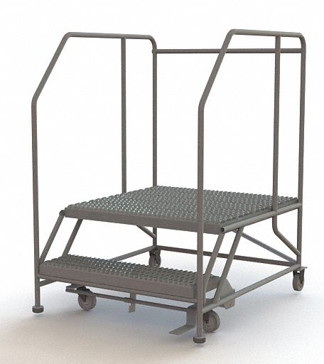 Rolling Work Platform Steel 2 Steps