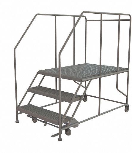 M8919 Rolling Work Platform Steel 3 Steps