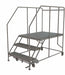 M8919 Rolling Work Platform Steel 3 Steps
