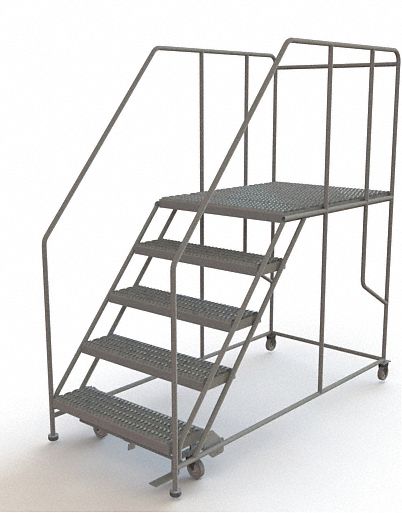 M8930 Rolling Work Platform Steel 5 Steps