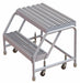 Rolling Ladder 2 Steps Serrated Tread