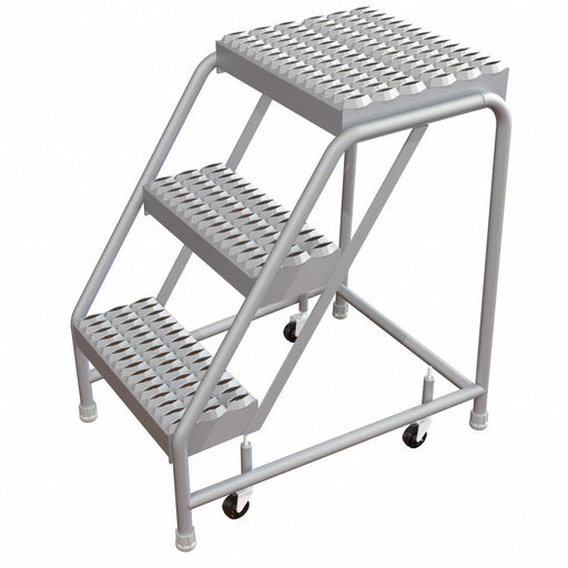 Rolling Ladder 3 Steps Serrated Tread