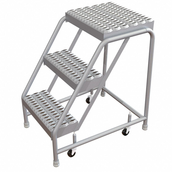 Rolling Ladder 3 Steps Serrated Tread