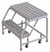 Rolling Ladder 2 Steps Serrated Tread