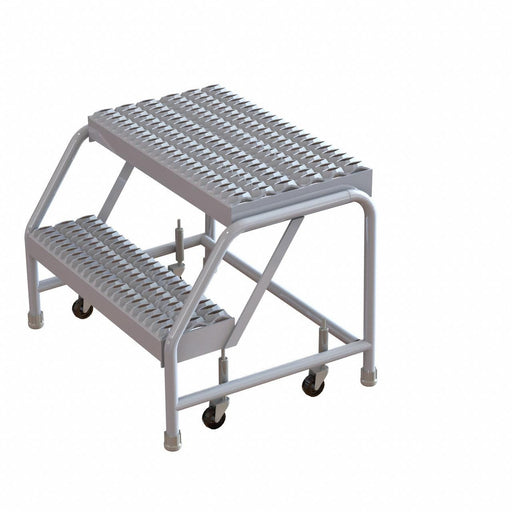 Rolling Ladder 2 Steps Serrated Tread