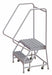Rolling Ladder 2 Steps Serrated Tread