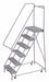 Rolling Ladder 6 Steps Serrated Tread