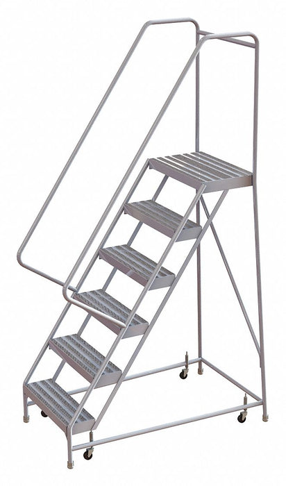 Rolling Ladder 6 Steps Serrated Tread