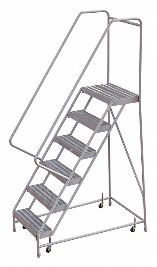 Rolling Ladder 6 Steps Serrated Tread