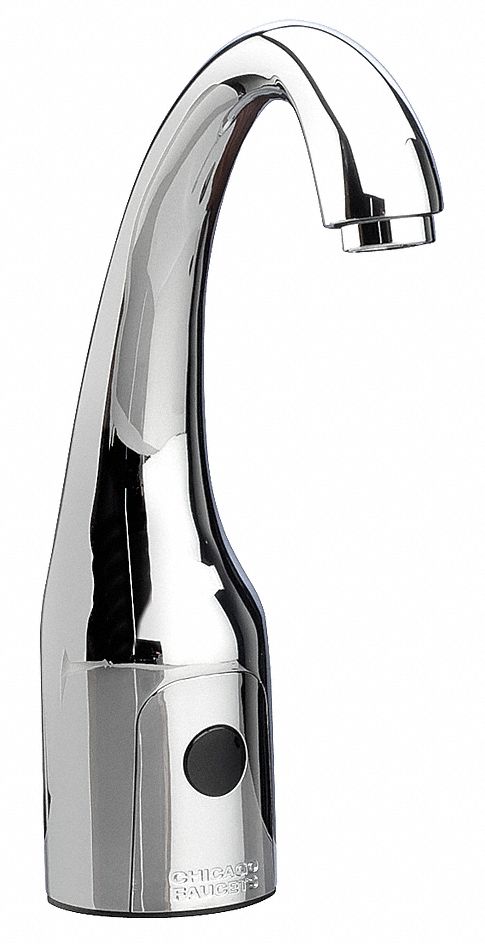 Mid Arc Chrome Chicago Faucets HyTronic