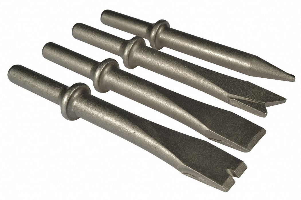 Chisel Set Round Shank Shape 0.401in PK4