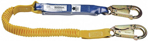 Decoil Stretch Single Leg Lanyard D 6ft