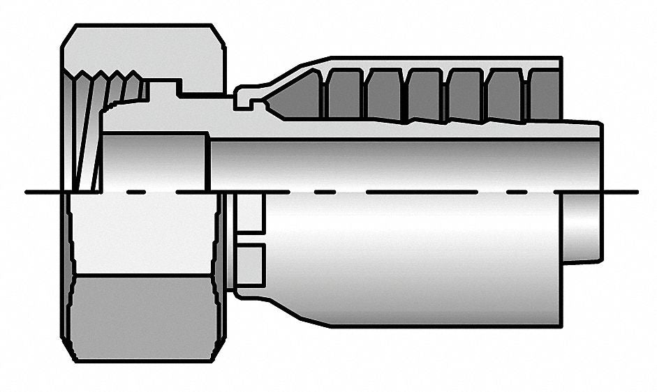 Crimp Fitting 1 I.D. F Metric
