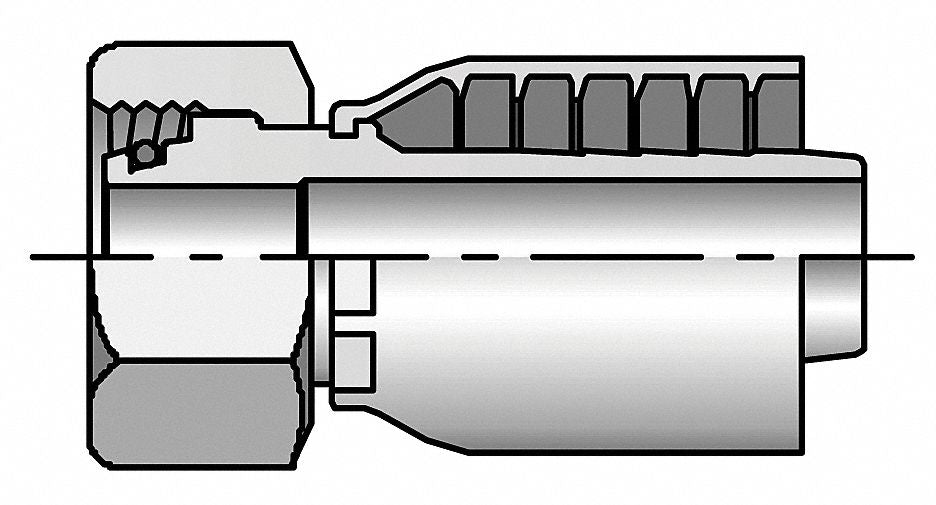 Crimp Fitting 1-1/4 I.D. F Metric