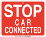 Railroad Sign 12 in x 15 in Red English