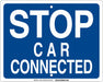 Railroad Sign 12 in x 15 in Blue English