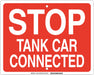 Railroad Sign 12 in x 15 in Red English