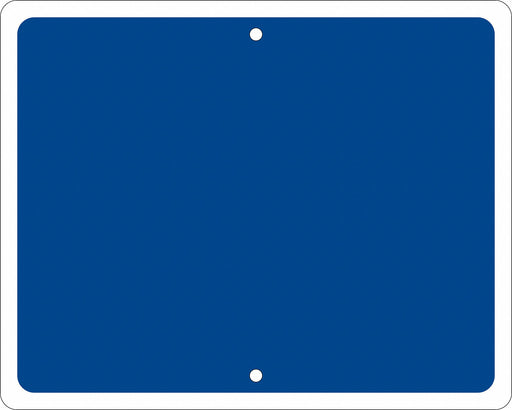 Railroad Sign 12 in x 15 in Blue No Text