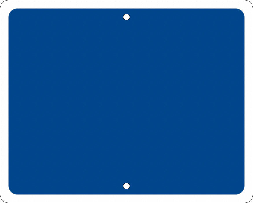 Railroad Sign 12 in x 15 in Blue No Text