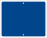 Railroad Sign 12 in x 15 in Blue No Text