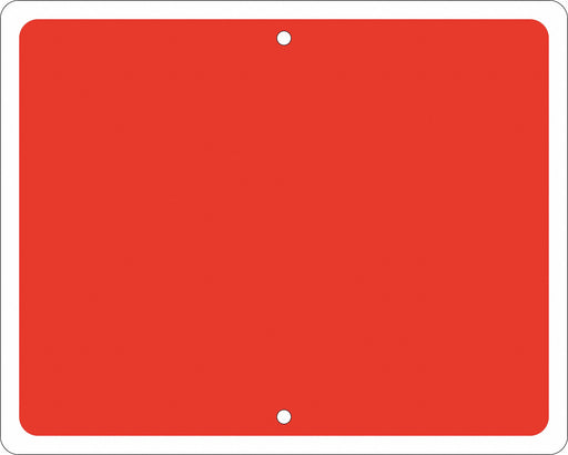 Railroad Sign 12 in x 15 in Red No Text