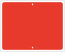 Railroad Sign 12 in x 15 in Red No Text