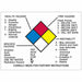 NFPA Placard 2-1/4in. H x 3-1/8in. W