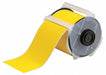 ContinuousLabelStock Yellow Matte 4inW