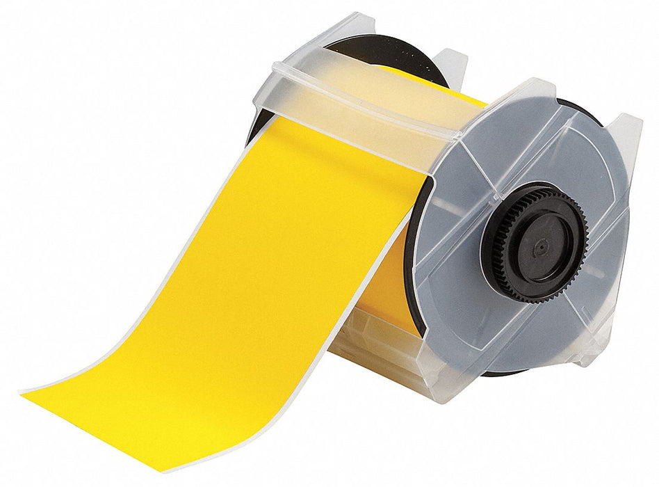 ContinuousLabelStock Yellow Matte 4inW