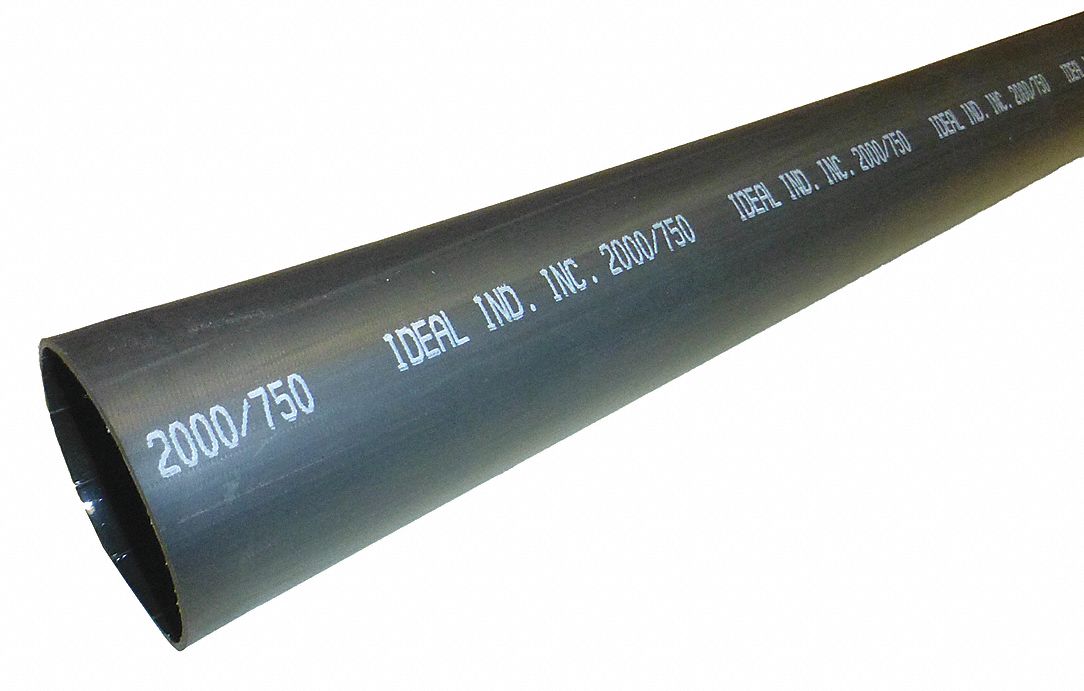 Shrink Tubing 4 ft Blk 2 in ID PK2