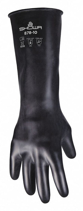 K2537 ChemResistantGloves Blk Beaded M 8 PR