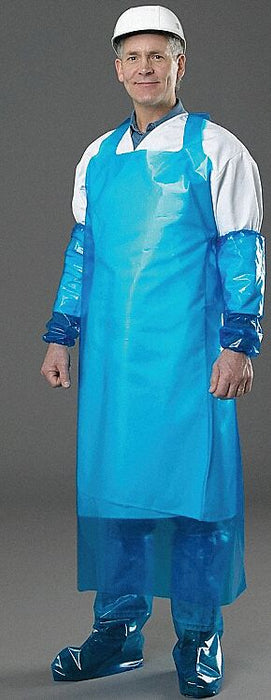 Die Cut Apron Uni Blue Polyolefin PK12