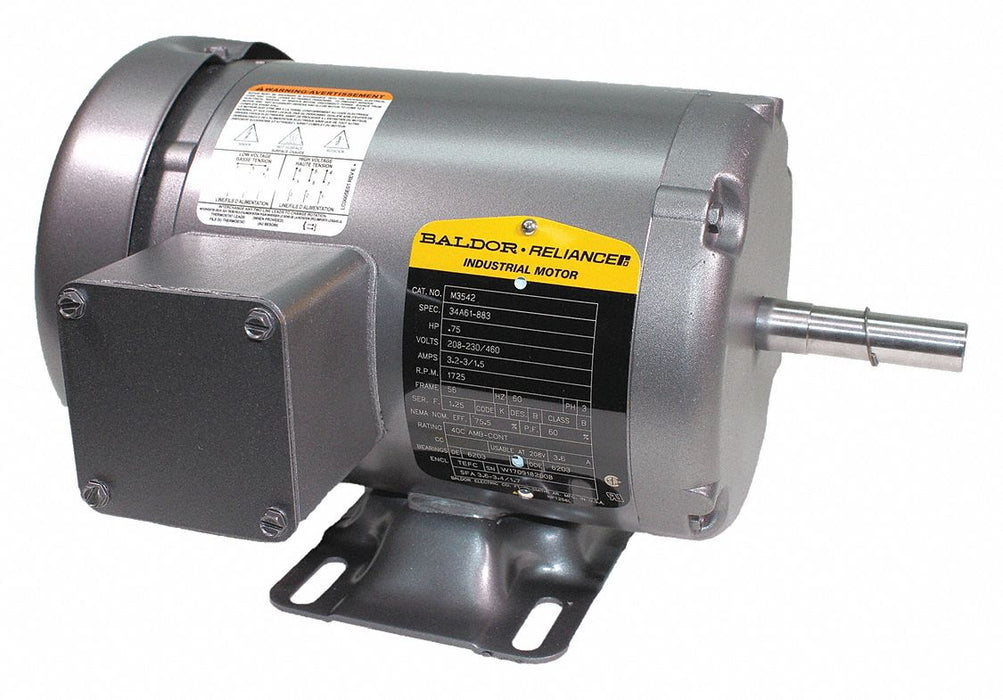 GP Motor 3/4 HP 1 725 RPM 208-230/460V