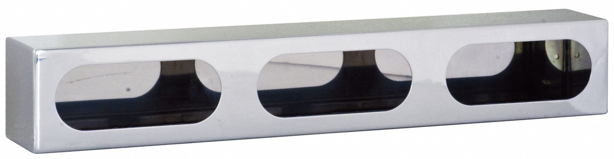 Triple Oval Light Box 4x25x3.5 in SST