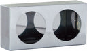 Dual RoundLight Box 6x12x3 in SST