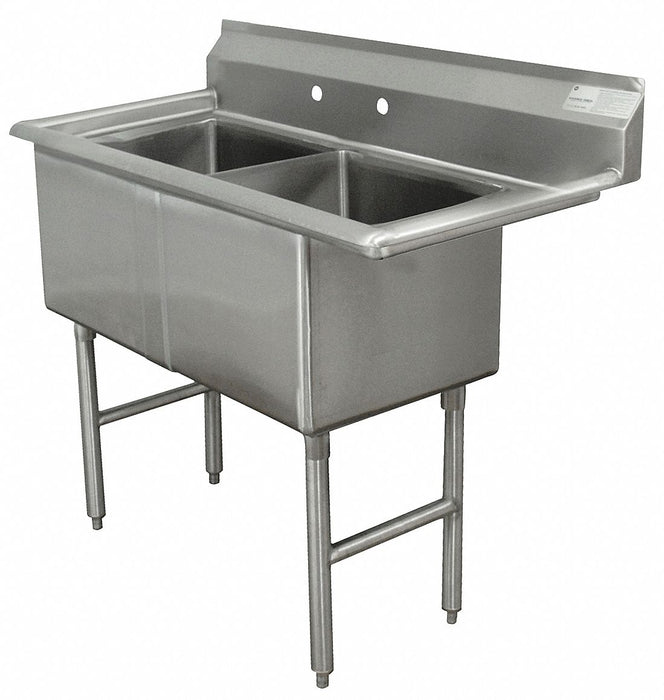 Scullery Sink 35 x21 x43 Silver