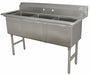 Scullery Sink 50 x20.5 x43 Silver