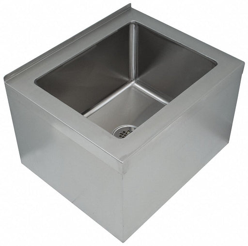 MopSink Rectangular Silver 16inH 25inW